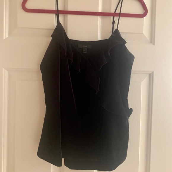 J. Crew Tops - J.Crew Velvet Surplice Camisole size 0